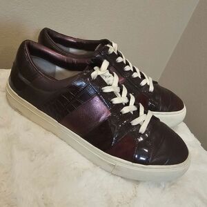 Tory Burch Women's Purple Leather Sneakers Size 9